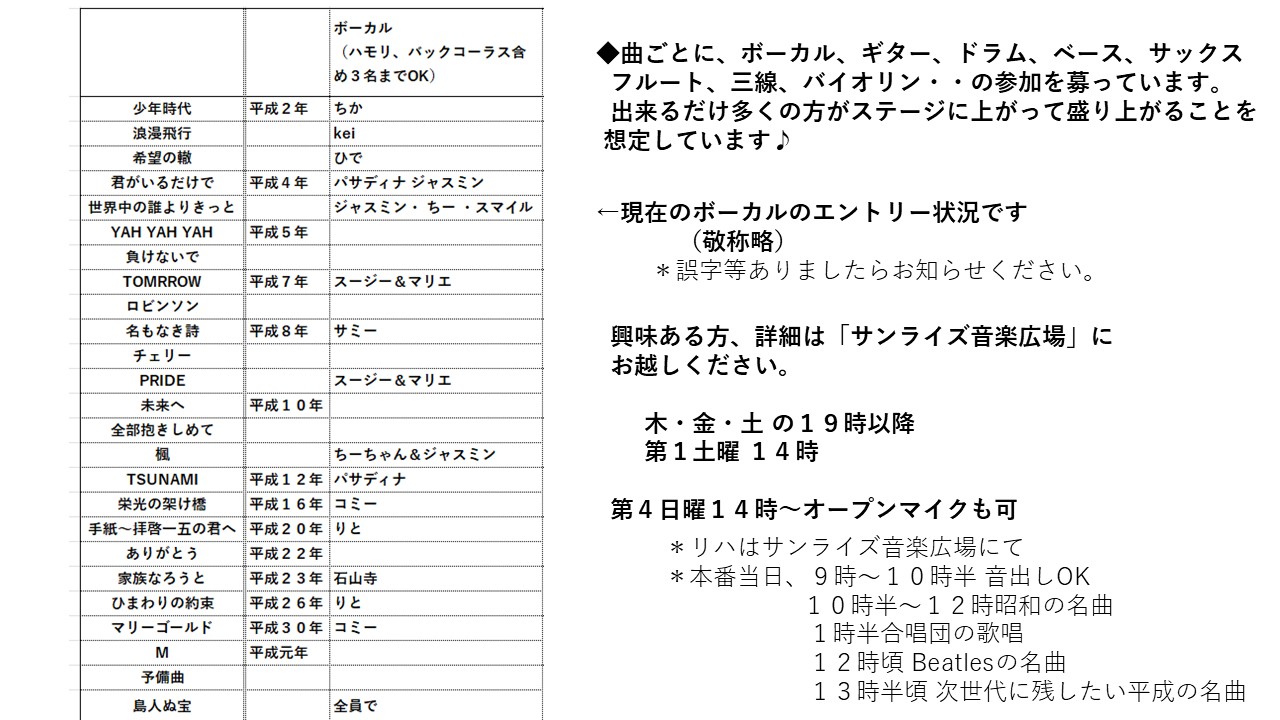 次世代に継ぐ平成の名曲